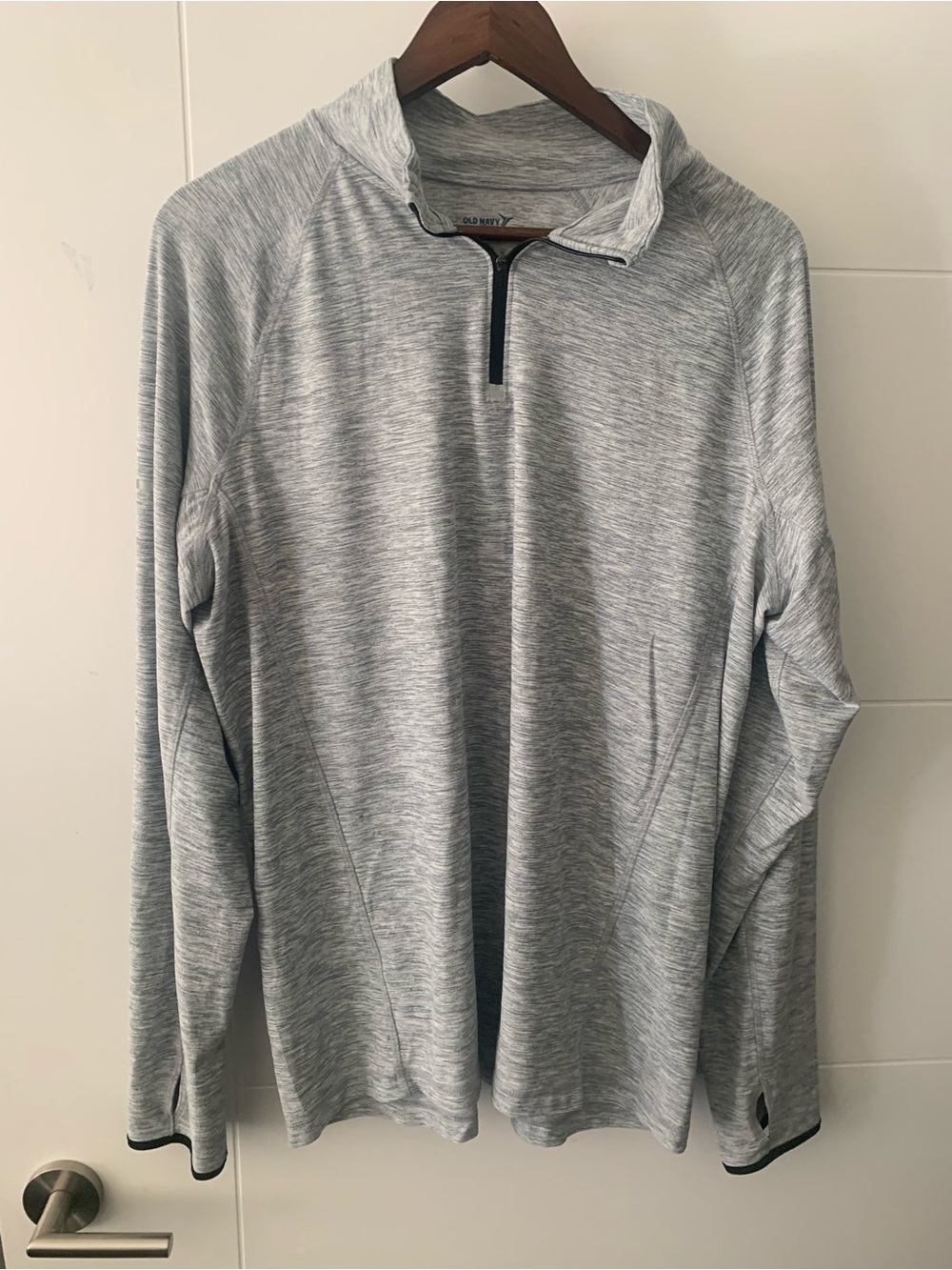 4/$20 Men's Heather Gray 1/4 Zip Performance Sweater A15